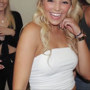 Brandy melville white tube top
